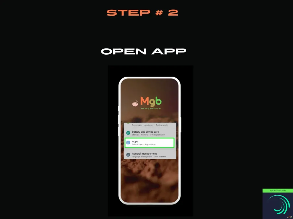 Visual representation on mobile phone screen on How to download Alight Motion 3.9.0 mod APK Step 2. Click App