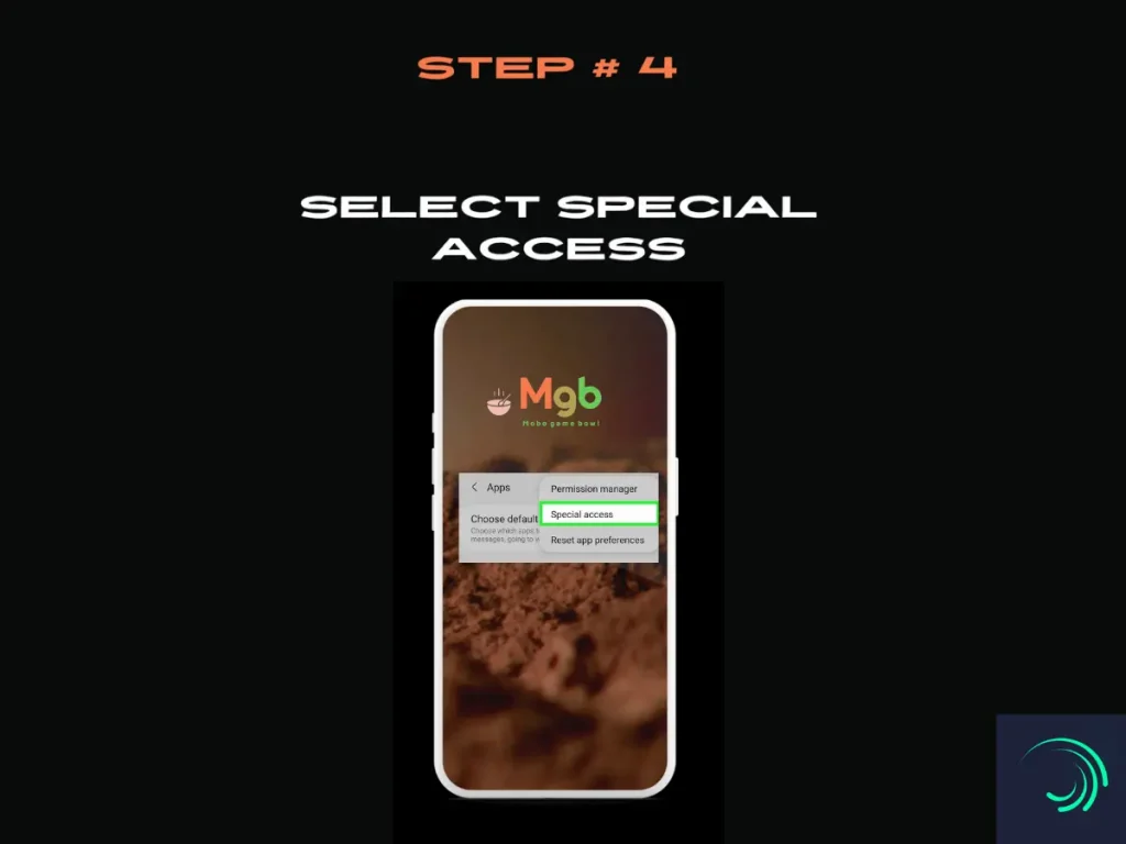 Visual representation on the mobile phone screen on How to download Alight Motion Mod APK Step 4 Special access.