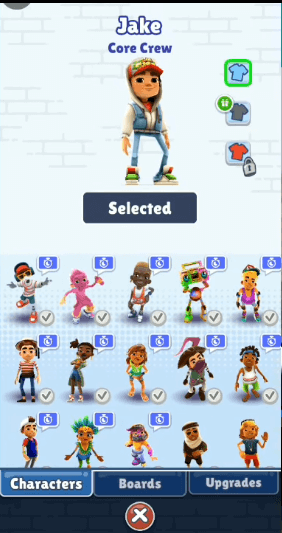 Second Screenshot of actual gameplay in Subway Surfers MOD APK every character unlocked