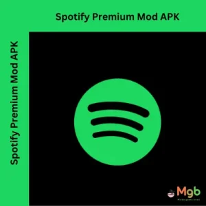 Spotify Premium Mod APK Feature image with logo.