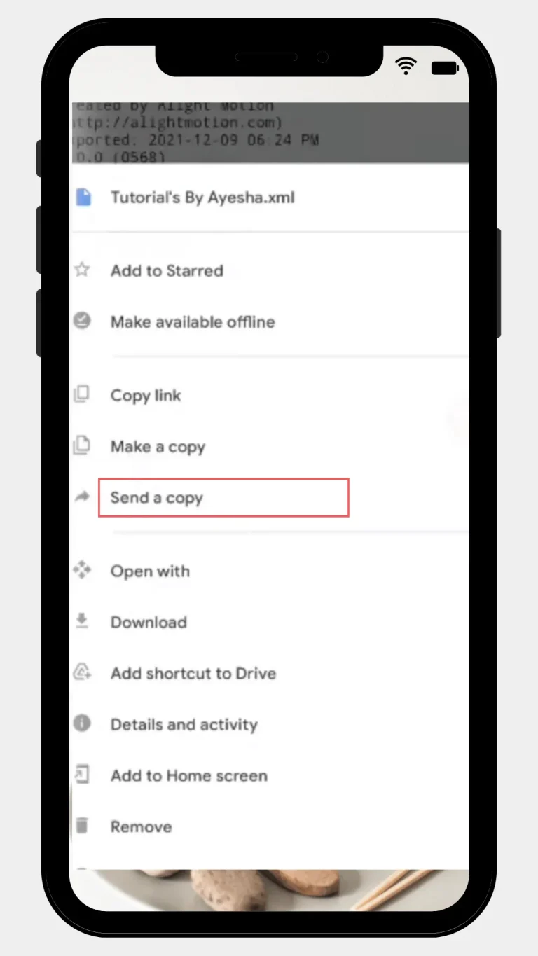 Mobile screenshot of Step 2 How to Import XML file in Alight Motion Mod APK