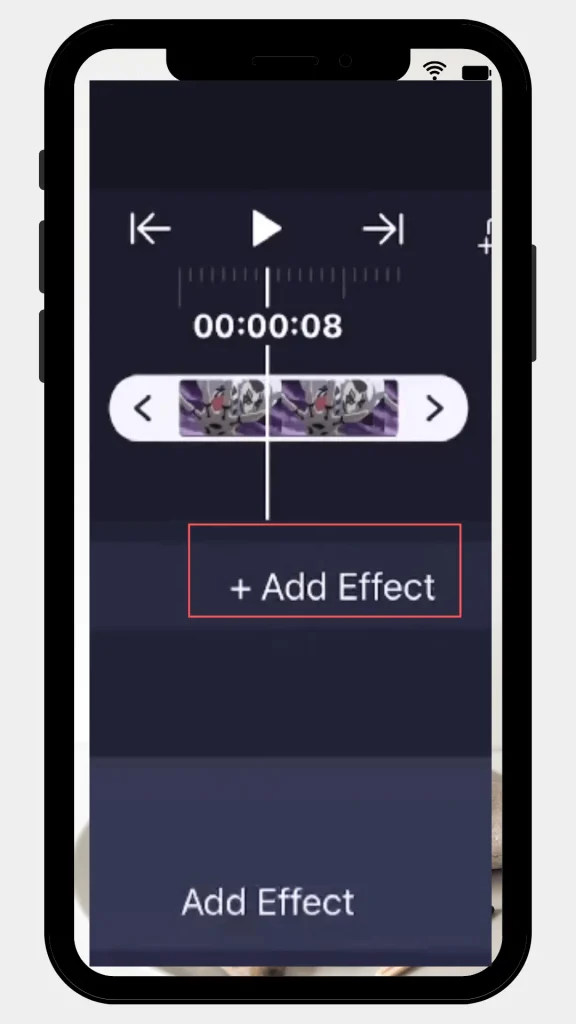 Captura de pantalla móvil del paso 4 Cómo agregar efectos en Alight Motion Mod APK